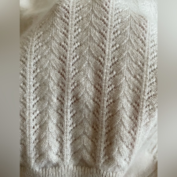 GARNET HILL Gemma Zip-Detail Cashmere Sweater XS Beige Colour - Picture 12 of 16